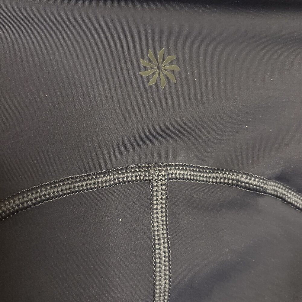 Athleta Ultimate Stash Pocket 7/8 Tight Navy Blue Size Small Stretch Active - Picture 8 of 12